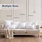 MIULEE 24x24 Euro Pillow Inserts 2 Pack, Throw Pillows - Image 9