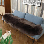 IRIWOOL Premium Genuine Fur Sheepskin Rug Real Australia Sheepskin Natural - Image 6