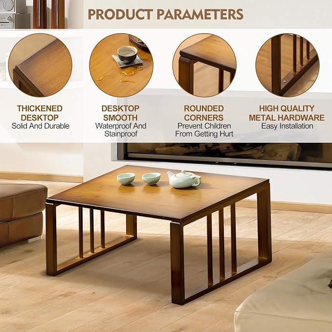 Japanese Floor Coffee Tatami Table - Image 5