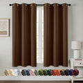 MIULEE Blackout Curtains for Bedroom 2 Panels 40 x 54 Inch Long Brown | Thermal by MIULEE
