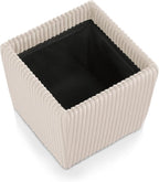 Furniture of America Lennox Modern Chenille 17-inch Square Storage Ottoman - Image 14