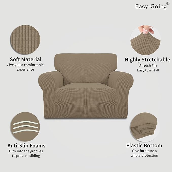 Easy-Going Stretch Oversized Chair Slipcover - Image 3