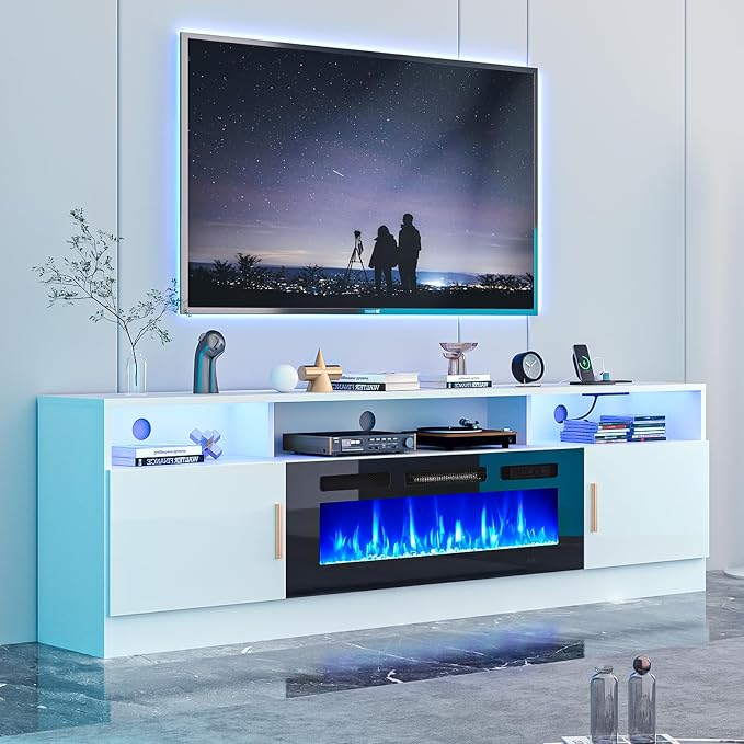 oneinmil 70" Fireplace TV Stand - Image 2