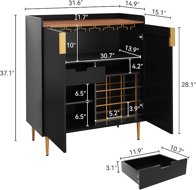 ARTPOWER Sideboard Buffet Cabinet - Image 2
