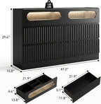 senlin Fluted 6 Drawer Dresser, - Image 2