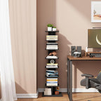 TUTOTAK Narrow Bookshelf, 8-Tier Bookcase, Spine Book Shelf - Image 8