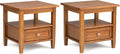 SIMPLIHOME Warm Shaker Solid Wood 20 inch Wide Transitional-Style End Tables in by SimpliHome