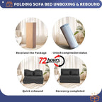 Fvkind Folding Sofa Bed, Foldable Sleeper Chair - Image 8