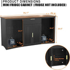 GDLF 70.1" Long Coffee Bar Cabinet - Image 2