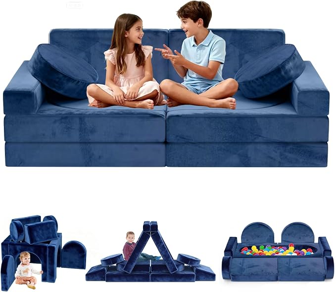 12pcs Modular Kids Play Couch by Unknown