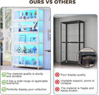 Display Cabinet with Acrylic Glass Doors 67.7'' Tall Curio Cabinet - Image 5