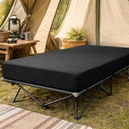 Stretchy Queen Fitted Sheet for 4 Inch Low Profile Mattress - Image 5
