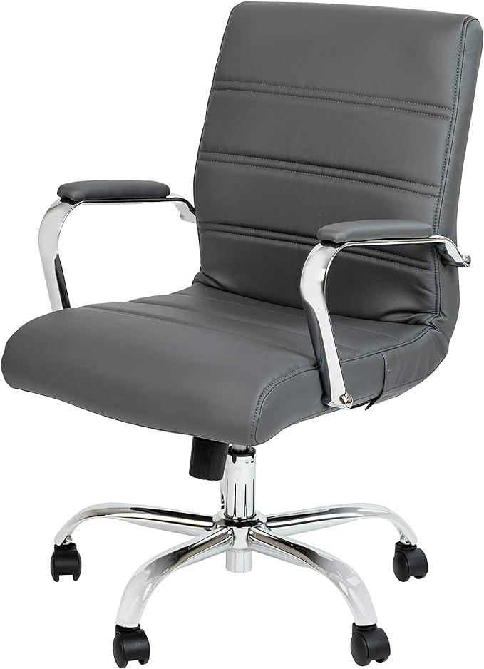 Flash Furniture Whitney Mid-Back Swivel LeatherSoft Desk Chair by FlashFurniture