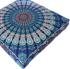 Mandala Floor Pillow Cover Meditation Cushion Seating Throw Hippie Round - Image 8