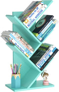 SHEEPAM 5 Tier Tree Book Shelf, Small Desktop Bookshelf by SHEEPAM
