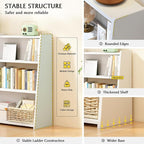 IOTXY Wooden Extendable Shelf Bookcase - Image 4