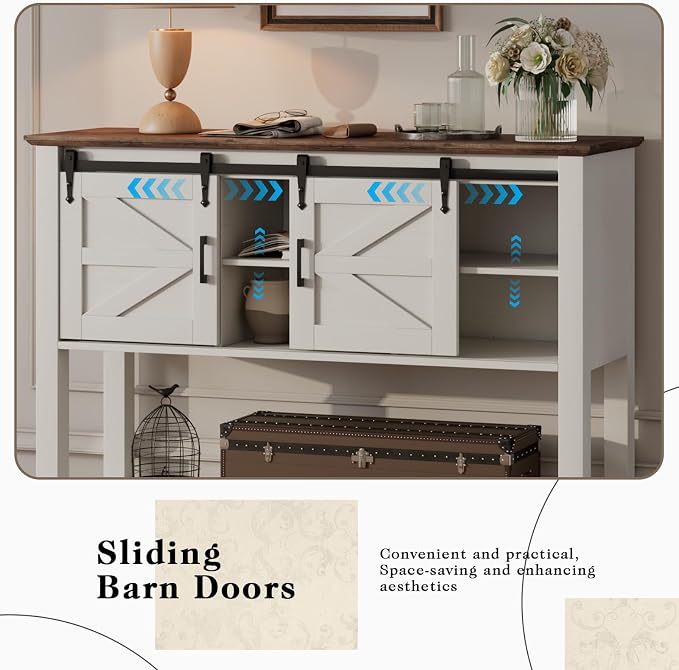 LUXOAK Farmhouse Entryway Table - Image 5