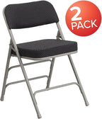 Flash Furniture 2 Pack HERCULES Series Premium Curved Triple Braced & Double - Image 4