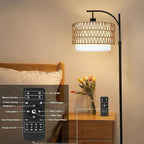 ZECOXOL Arc Floor Lamp for Living Room Boho Floor Lamps - Image 4