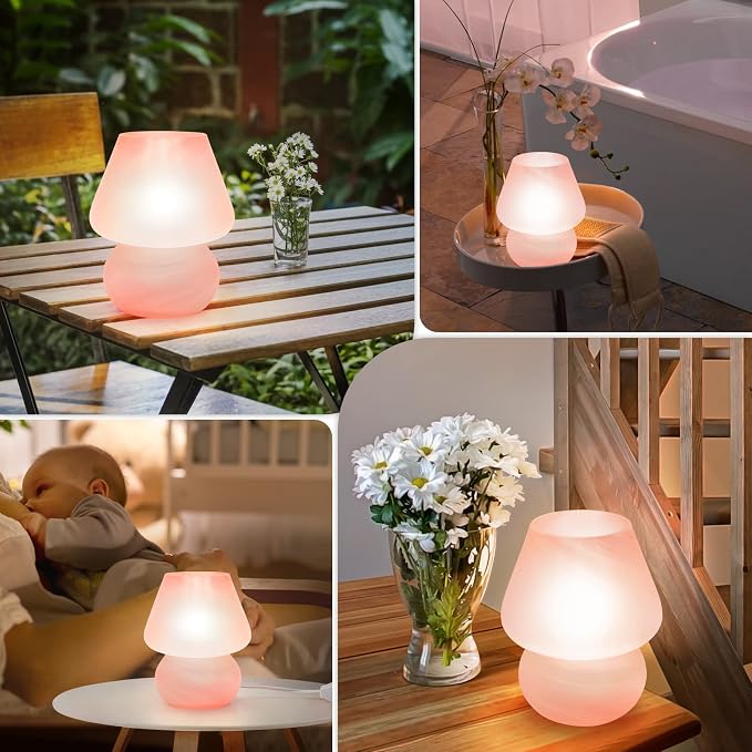 ONEWISH Mushroom Lamp Cute Table Lamp - Image 6