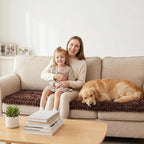 Fixwal Waterproof Flannel Dog Couch Cover, 27.6" x 70.9", Dark Brown | - Image 9