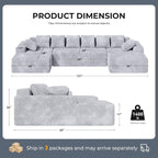 131'' U Shaped Sectional Couches - Image 2