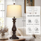 Cinkeda 29" Tall Farmhouse Table Lamp - Image 2