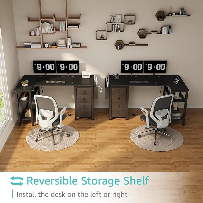 Lufeiya L Shaped Gaming Desk - Image 5