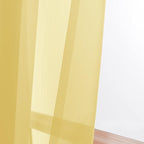 Sheer Curtains 84 Inches Long 2 Panels Set, Rod Pocket Voile Fimly Sheer Drapes - Image 7