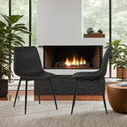 Armen Living Monte Mid Century Modern Dining Accent Chair - Image 6