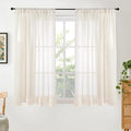 BGment 54 Inch Length Natural Linen Curtains by BGment