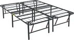 Amazon Basics Bed Frame with Storage, Foldable Metal Platform, Sturdy Steel by AmazonBasics