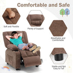 BOSMILLER Kids Recliner Chair， Push Back Toddler Recliner - Image 4