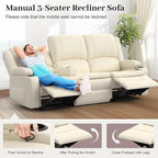 Yolsali 3 Seater Recliner Sofa Set - Image 5