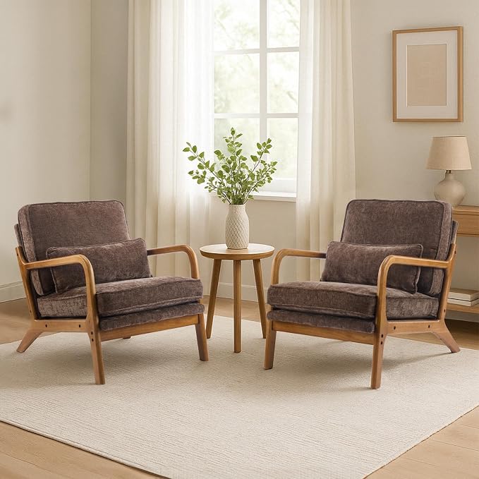 Karl home Mid Century Modern Accent Chair - Image 7
