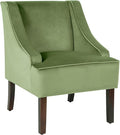 HomePop Velvet Swoop Arm Living-Room-Chairs by HomePop