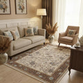 GarveeHome 5x7 Area Rug Brown Washable Rugs by GarveeHome