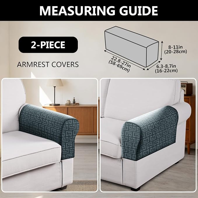 UNBBRRL Stretch Couch Armrest Covers - Image 2