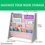 Humble Crew Kids Bookshelf, 4-Tier Front-Facing Book Display Organizer - Image 2