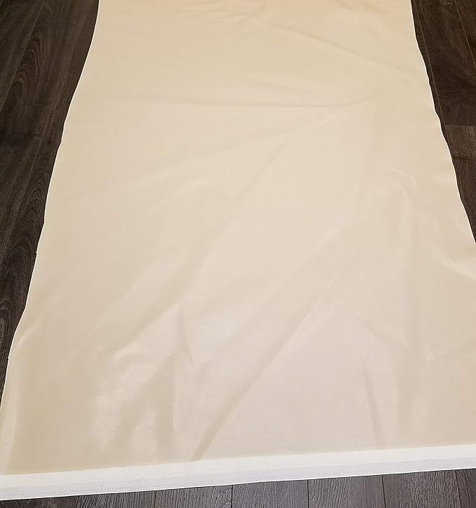 NAT Leathers Flesh Nude Beige Offwhite Soft Faux Vegan Leather Sheet Fabric PU - Image 4