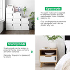 Fingerprint Cabinet Lock, Smart Electronic Cabinet Locks, Combination Password - Image 9