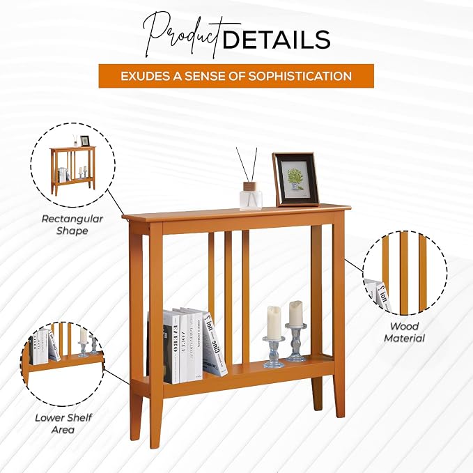 Kings Brand Furniture Narrow Console Table - Image 3