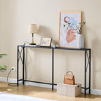 Gewudraw 55.1" Narrow Sofa Table, Console Table - Image 2