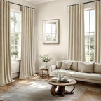 MIULEE Velvet Curtains 50W x 90L 2 Panels Beige Blackout Curtains | Luxury - Image 5