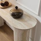 55.12" Faux Marble Pattern Entryway Table - Image 7