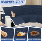 Arfntevss Recliner Sectional Couch Covers 1OO% Waterproof L Shape Sofa Cover - Image 5