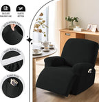 TAOCOCO Oversized Recliner Chair Covers, 1 Seater Streach Recliner Covers Soft - Image 3