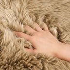 LLB Genuine Sheepskin Area Rug Wool Rug Fur Carpet Fluffy Shaggy Fur Rug - Image 4