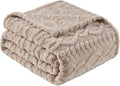 Brown Throw Blanket by LUSSENAHOME