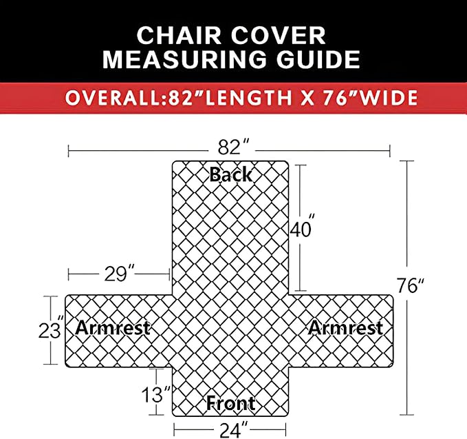 Easy-Going Reversible Couch Cover, Small Chair, Dark Blue/Ivory | Machine - Image 6